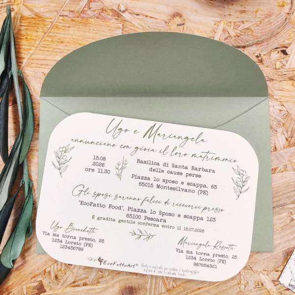 inviti carta piantabile
